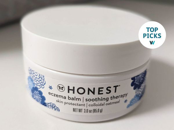 Honest Eczema Soothing Therapy Balm on white counter